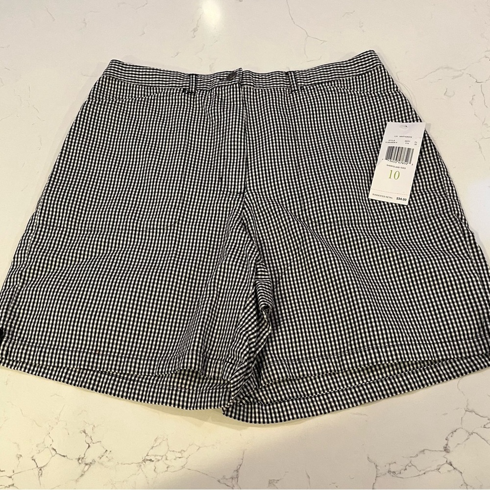 Liz Claiborne Classic Gingham Checkered Shorts
